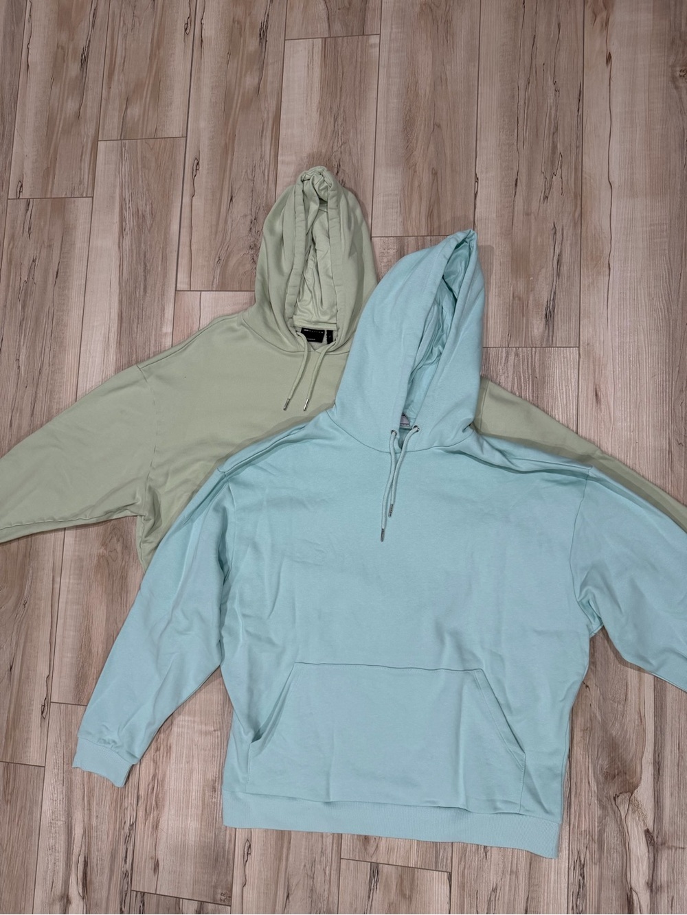 ASOS Sage Green and Light Blue Pullover Hoodies